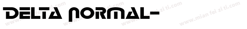 Delta Normal字体转换